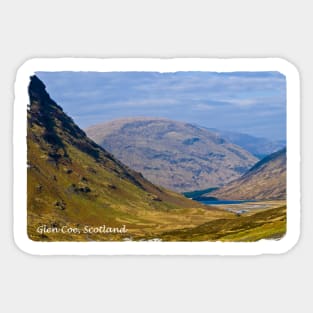 Glen Coe, Scottish Highlands, Scotland Sticker